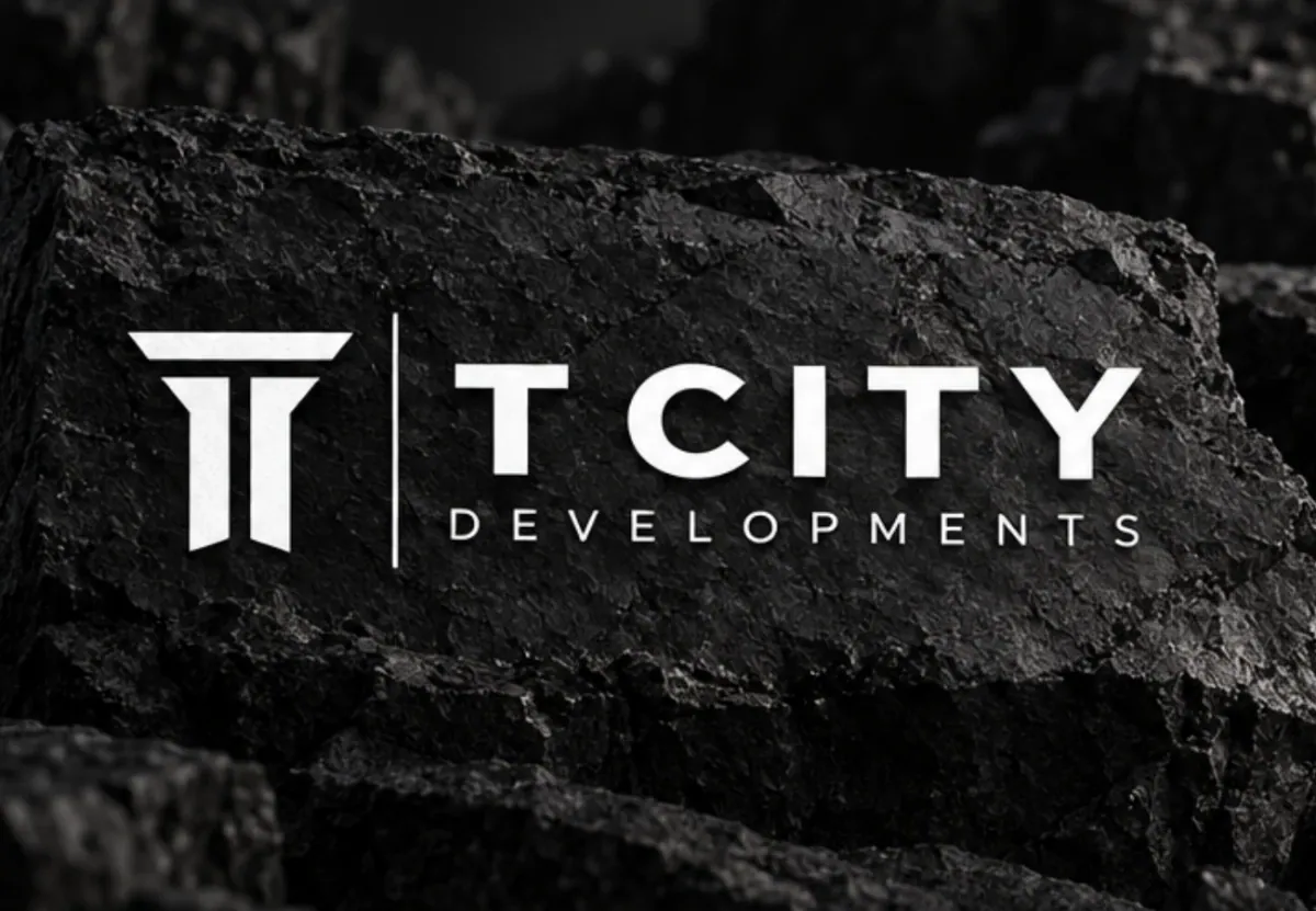 The new T City Developments logo: a T built from two columns beside the words T City Developments